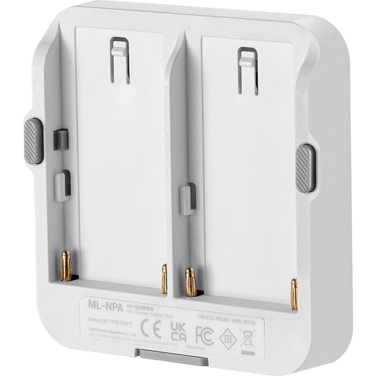 Godox Sony NP F Battery Adapter Plate For ML80BI/ML150Bi/ML150R7 (Adattatore per unità flash), Accessori per flash