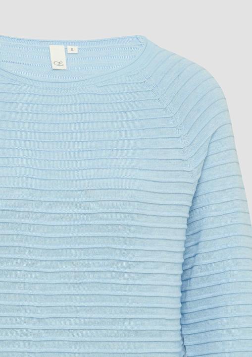 Produktbild S.Oliver Strickpullover Pullover mit Strukturmuster aus Viskosemix (XXL)