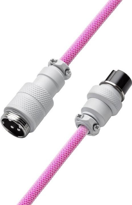 Immagine prodotto CableMod Pro Coiled Keyboard Cable USB-C to USB Type A, Strawberry Cream (1.50 m, USB 2.0)