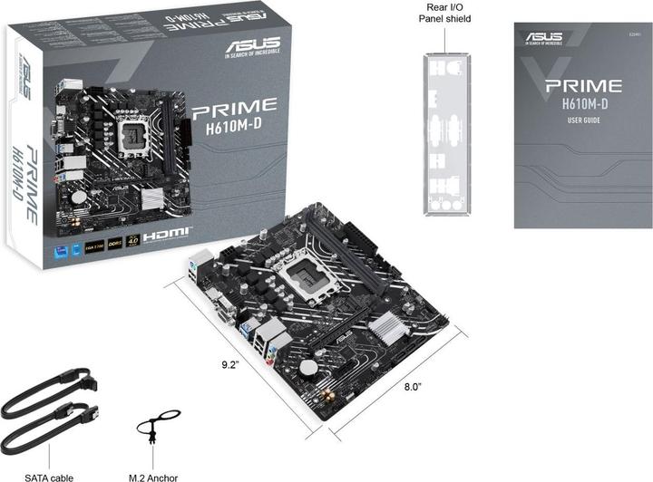Produktbild ASUS PRIME H610M-D (LGA 1700, Intel H610, mATX)