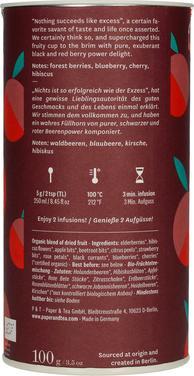 Nährwerte und Zutaten Paper & Tea Berry Pomp | BIO-Tee (100 g)
