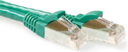 Produktbild ACT Green 5 meter LSZH SFTP CAT6A patch cable snagless with RJ45 connectors (S/FTP, CAT6a, 5 m)