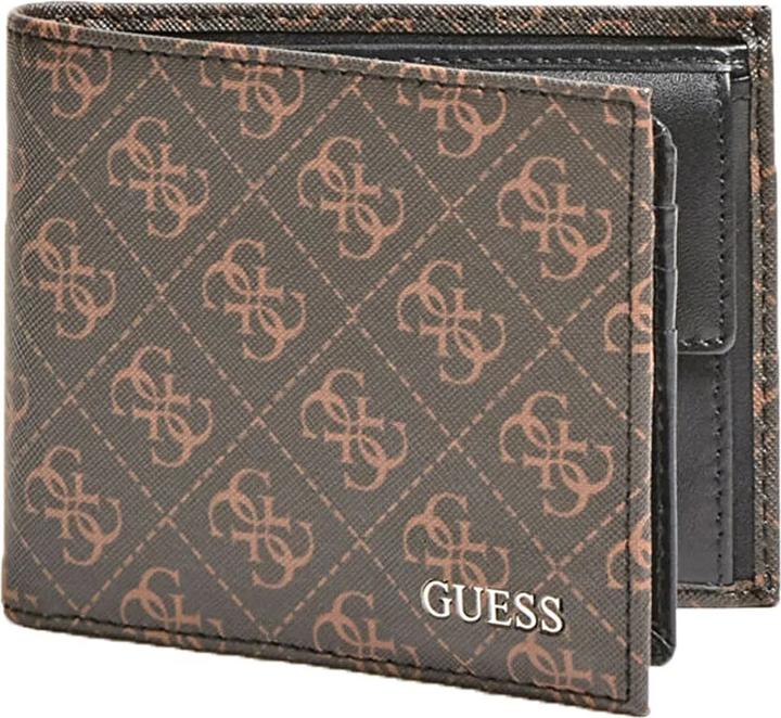 Produktbild Guess Vezzola, Textile Wallet, Billfold, w/sf w/cp, Brown Logo, For Men
