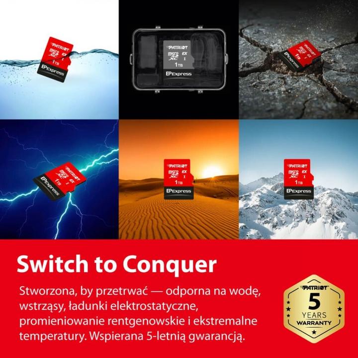 Produktbild Patriot microSDXC-Karte 512GB Express 800/600MB/s Nintendo Switch 2 (512 GB, microSDXC, U3)