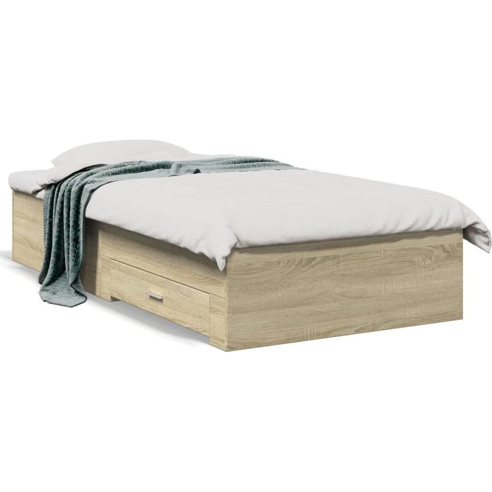 VidaXL, Bett, Bettgestell mit Schubladen (90 x 200 cm)