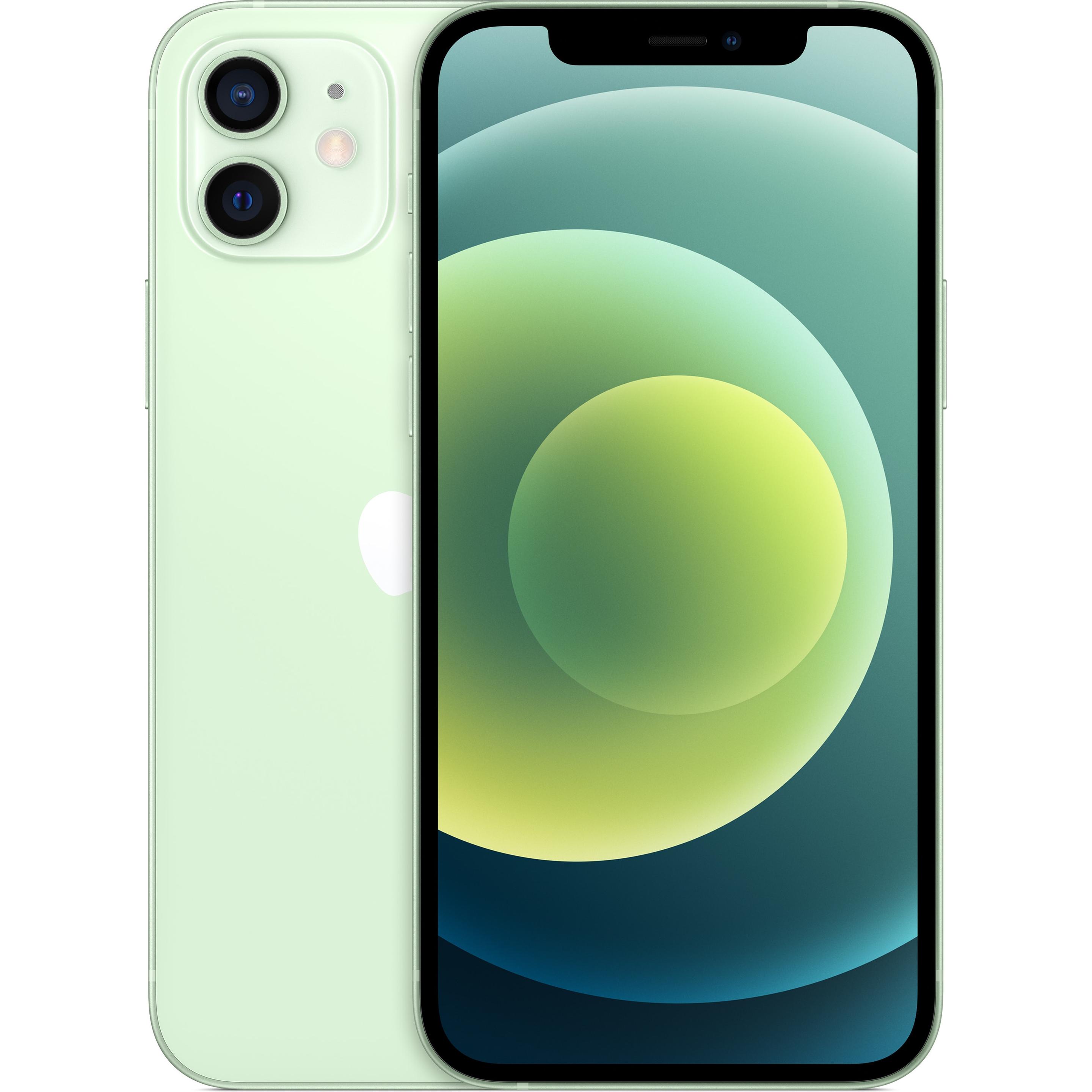 Apple iPhone 12 (128 GB, Green, 6.10", SIM + eSIM, 5G), Smartphone, Grün