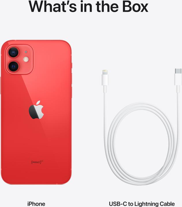 Produktbild Apple iPhone 12 (256 GB, (PRODUCT)​RED, 6.10", SIM + eSIM, 12 Mpx, 5G)