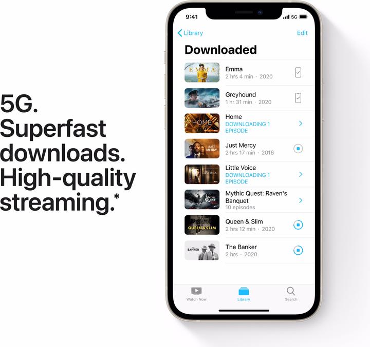 Produktbild Apple iPhone 12 (64 GB, White, 6.10", SIM + eSIM, 12 Mpx, 5G)