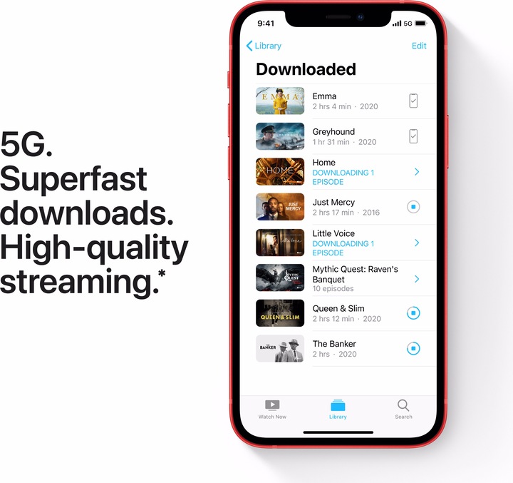 Produktbild Apple iPhone 12 (64 GB, (PRODUCT)​RED, 6.10", SIM + eSIM, 12 Mpx, 5G)
