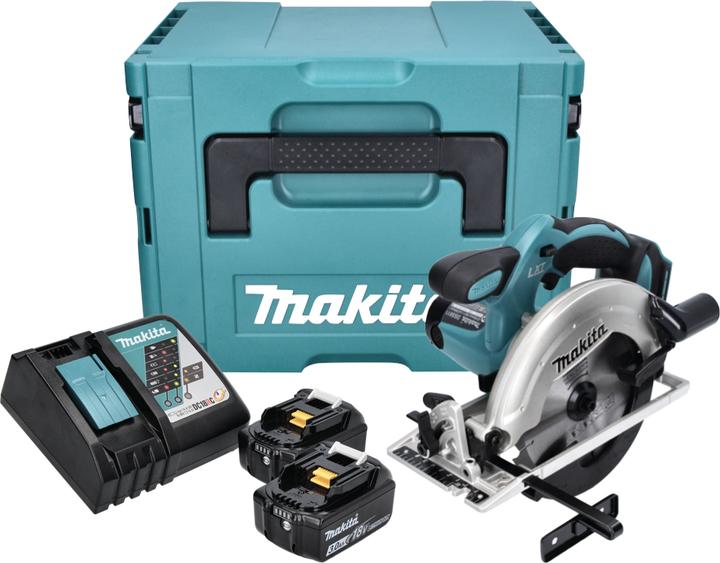 Actual product image Makita DSS 611 RFJ cordless circular saw 18V 165 mm in Makpac + 2x 3.0Ah battery + charger