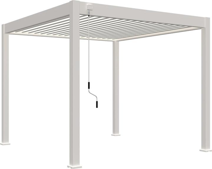 Actual product image Ventaris Pergola Classic with louvre roof white (300 cm, 300 cm)