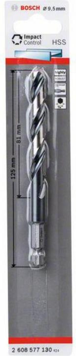Actual product image Bosch Professional Zubehör HSS Twist Drill with Hexagonal Shank 9.5 mm (9.5 mm)