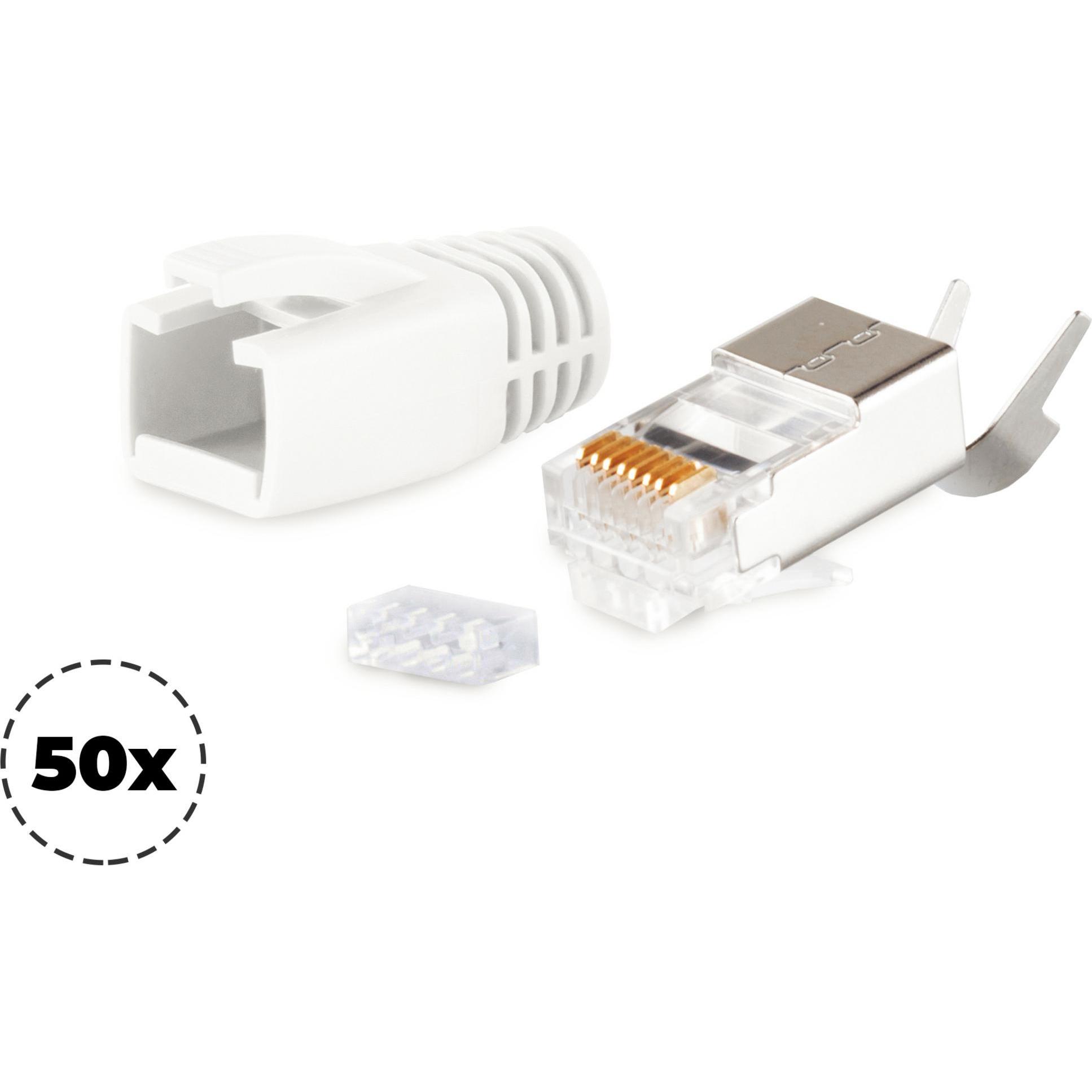 Shiverpeaks S/CONN maximum connectivity Netzwerk Modular Stecker RJ45 SET für Verlegekabel bis AWG 23, Stecker m (CAT6),...