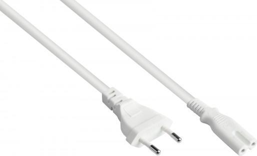 Image du produit Good Connections Câble d'alimentation européen prise européenne type C (droite) à prise C7/Euro 8 (droite), blanc (10 m)