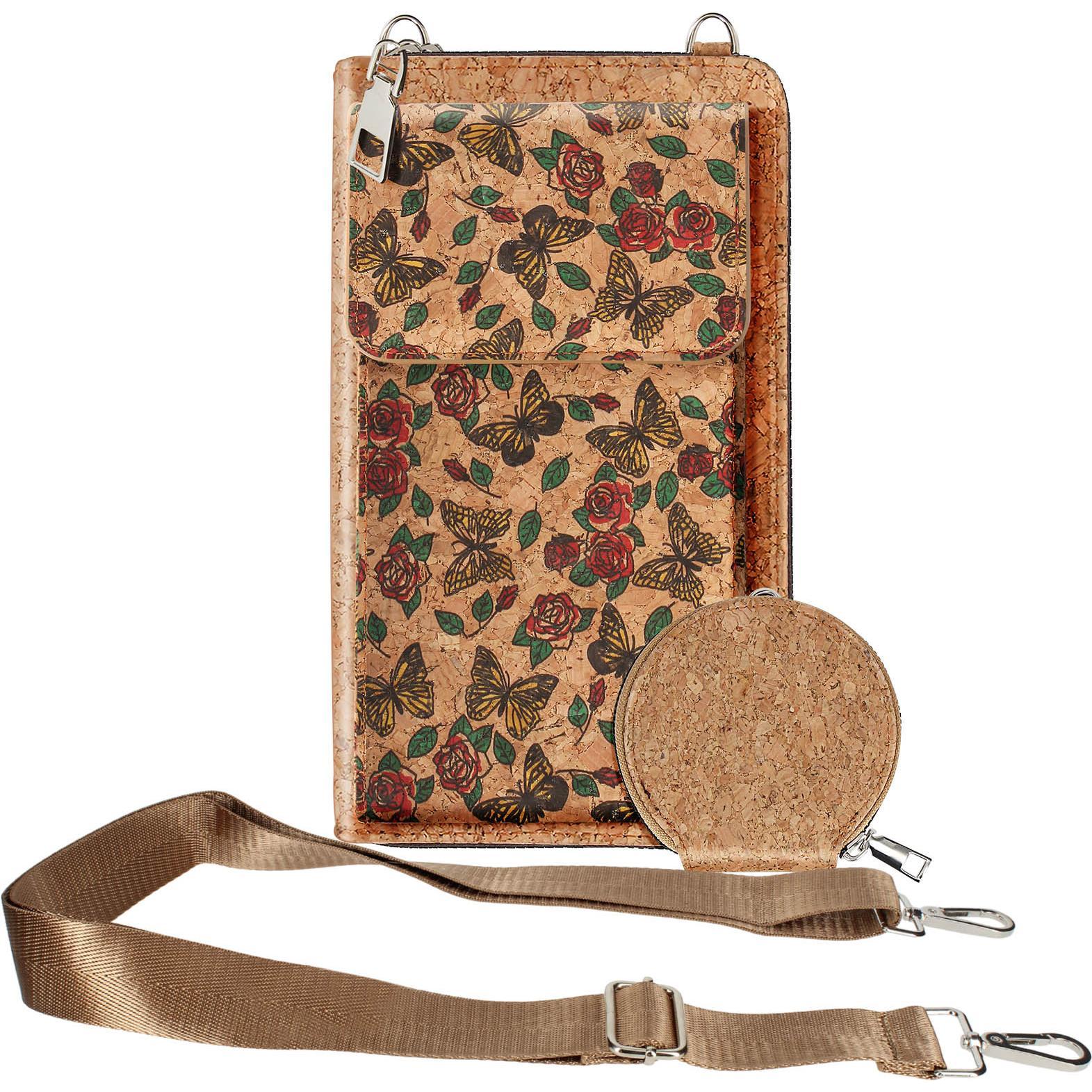 Avizar, Handtasche, NaturePrint Korktasche, Mehrfarbig