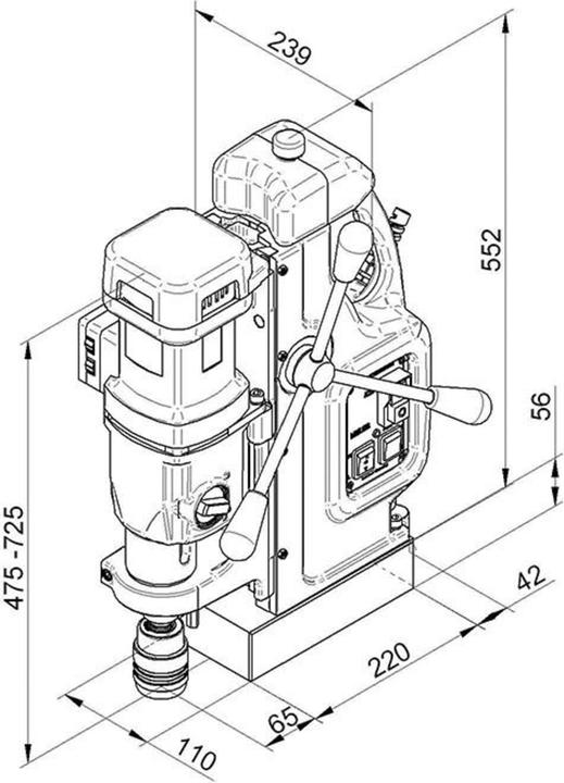 Produktbild BDS Magnetinė gręžimo mašina MAB 825