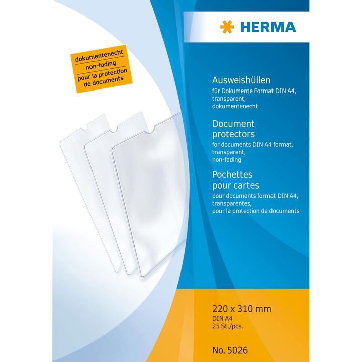 Produktbild HERMA Ausweishüllen (A4, 25 x)