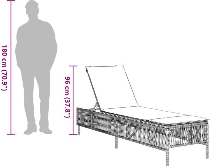 Immagine prodotto vidaXL Sonnenliege (198 cm)