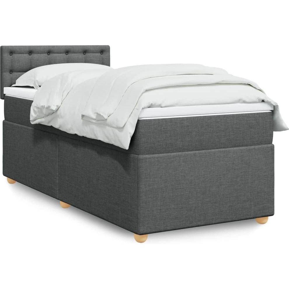 VidaXL, Bett, Bo x springbett mit Matratze 180 x 200 cm Stoff (180 x 200 cm)