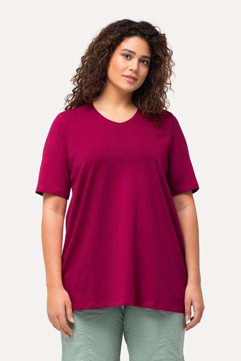 Produktbild Ulla Popken T-Shirt, A-Linie, V-Ausschnitt, Halbarm (58)
