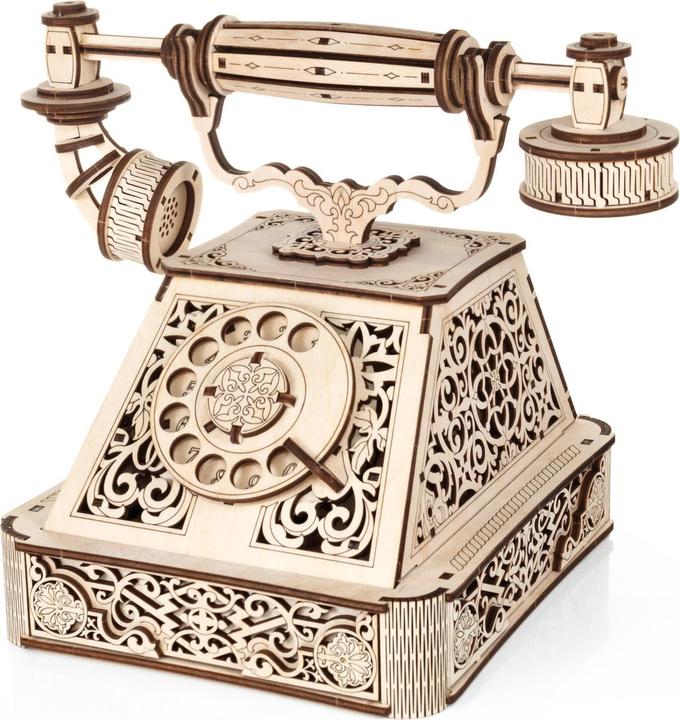 Eco Wood Art Retro Telefon - 3D Holzbausatz