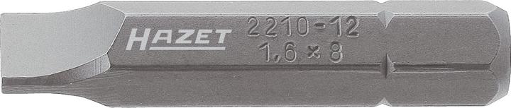 Actual product image HAZET Bit 2210-9 ∙ Hexagon, solid 8 (5/16 inches) ∙ Slot profile ∙ 1 x 5.5 mm (5.5 mm)