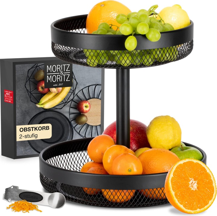 Moritz & Moritz Etagere frutta nero