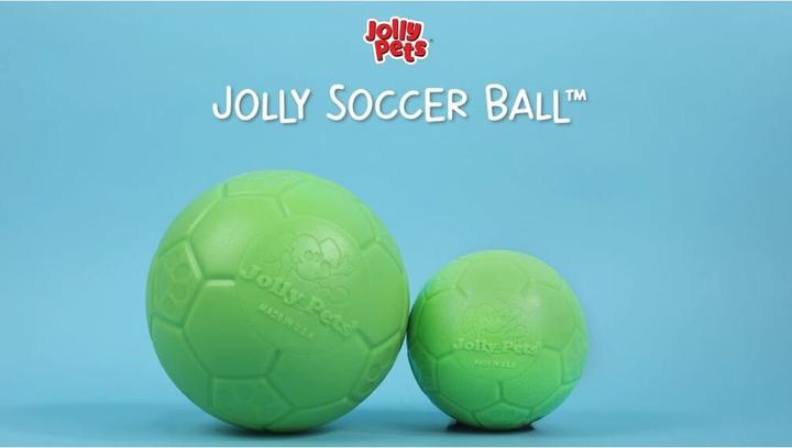Actual product image Jolly Pets Jolly Soccer Ball Grün L (20 cm) (Ball toy dog)