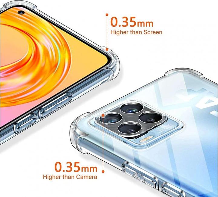 Produktbild Screenguard Realme 8 Hülle Crystal Soft Airbag Bumper (realme 8)