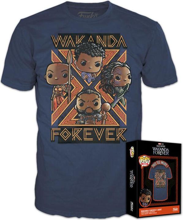 Funko BLACK PANTHER WAKANDA FOREVER - Groupe - T-Shirt POP (S)