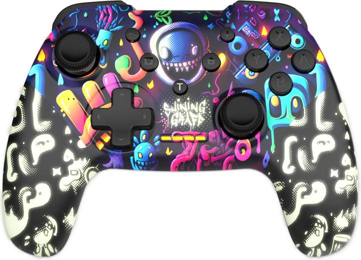 Productafbeelding Freaks and Geeks - SWITCH & PC Draadloze Bluetooth Controller - Shining Graff - Fosforescerend (Switch)
