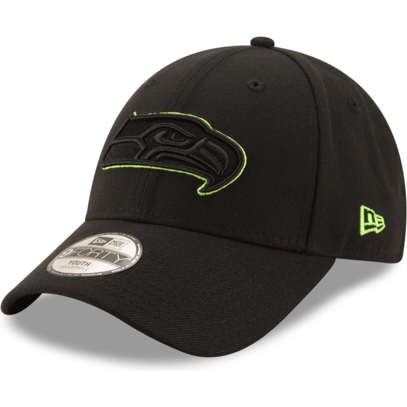New Era, Herren, Cap, 9Forty Outline NFL Teams, Schwarz, (53, 52 C, 54 C)
