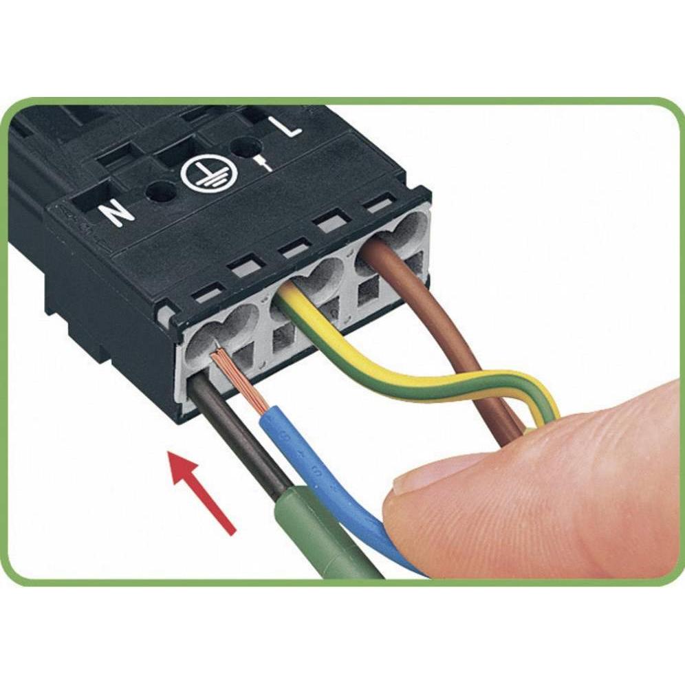 Thumbnail - Wago WINSTA MINI Snap-In Buchsen-/Stecker - Serie 890, Elektronikkabel + Stecker, Schwarz