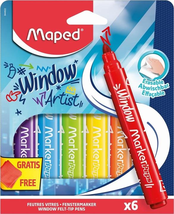 Produktbild Maped Fensterfarbe (6x)