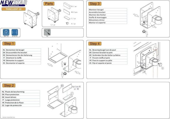 Actual product image Neomounts Thinclient-10 (Table)
