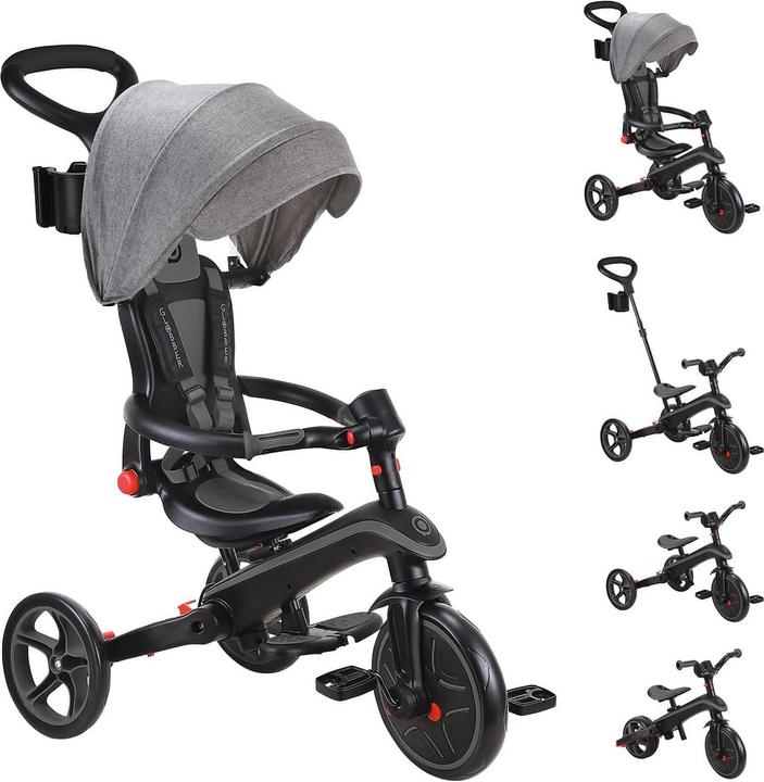 Actual product image Globber Explorer 4 in 1 Foldable Black Grey