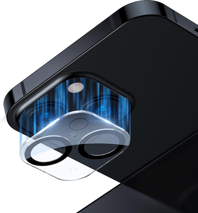 Actual product image Baseus Full-Frame Lens Film For iP 5.4/6.1 Inch Dual Camera 2021 (2pcs/pack) Transparent (2 Piece, Apple iPhone 13 mini)