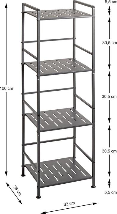 Produktbild HAKU Möbel Regal (33 x 28 x 106 cm)