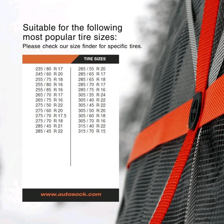 Actual product image Autosock Winter emergency driving aid