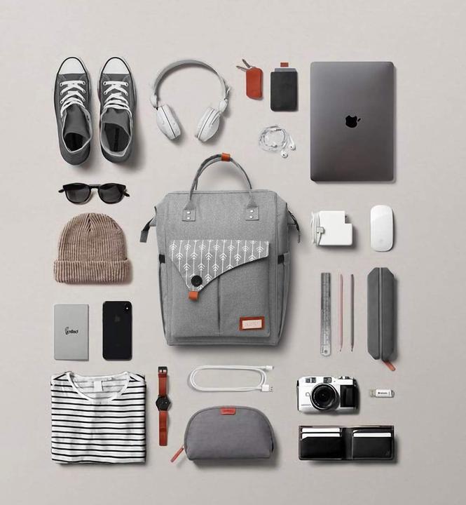 Actual product image Rjeu Laptoprucksack mit USB-Anschluss