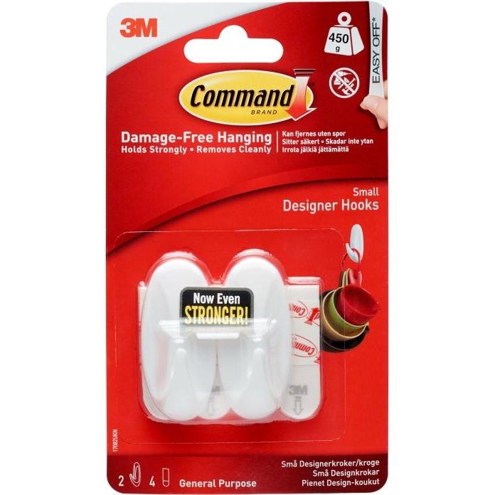 3M, Klebehaken + Klebenagel, Command små designerkroge 17082