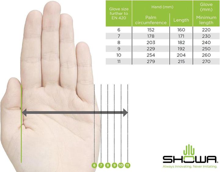 Produktbild Showa Nylon-Strickhandschuh (L)