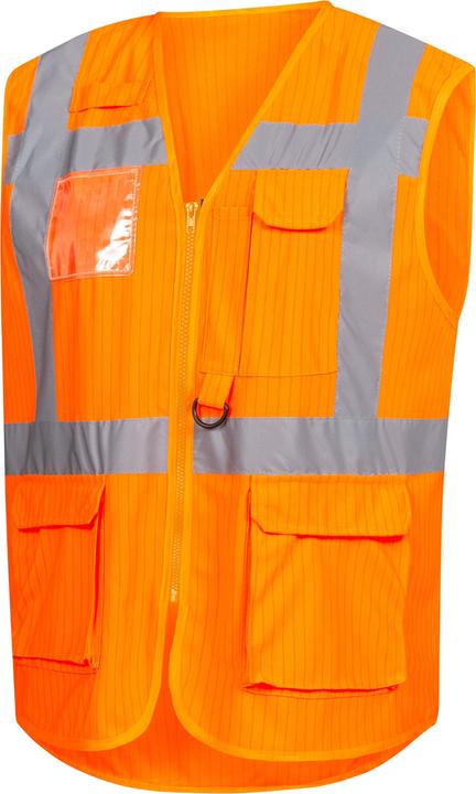 Nitras Warnweste 7118 Grösse L neonorange EN ISO 13688/EN ISO 20471/EN 1149 (4XL)