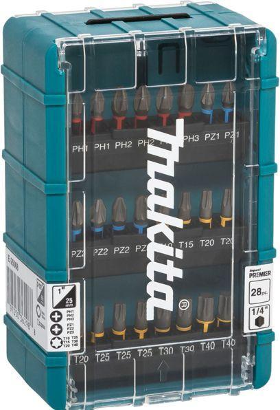 Actual product image Makita Steckschlüssel-Bit-Set 28.-tlg IMPACT PREMIER (Cross Phillips PH, Cross Pozidriv PZ, Hexagon socket TX)