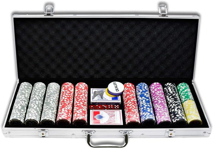 Immagine prodotto Uisebrt Pokerkoffer Set mit 500 Chips