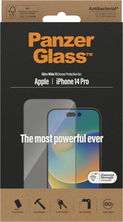 Produktbild PanzerGlass Ultra-Wide Fit (1 Stück, Apple iPhone 14 Pro)
