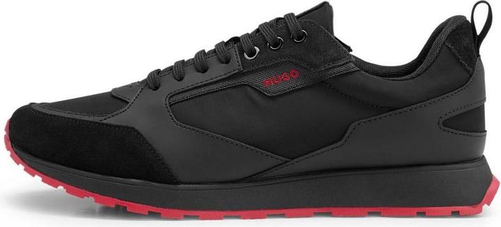 Actual product image HUGO Mens Icelin Suede Panel Running Trainers (38)