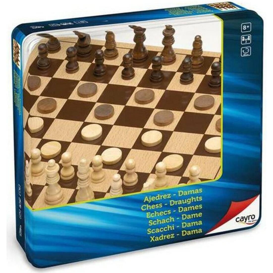 Cayro Schach / Dame in Metallbox (14144581)