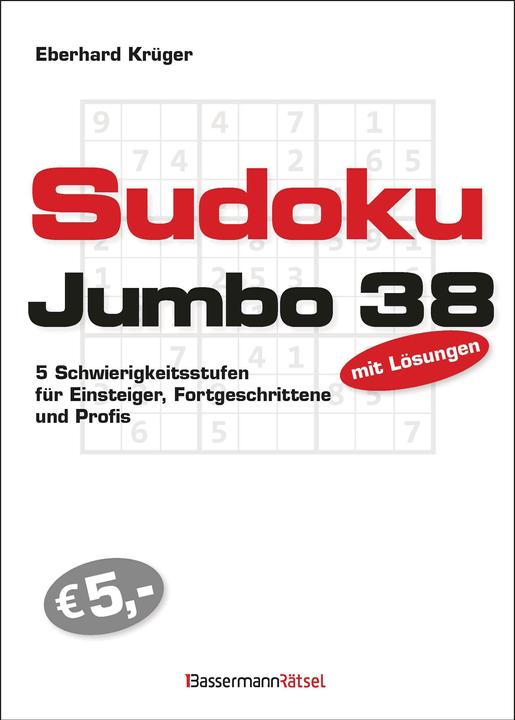 Produktbild Sudokujumbo 38 (Deutsch, Eberhard Krüger, 2024)
