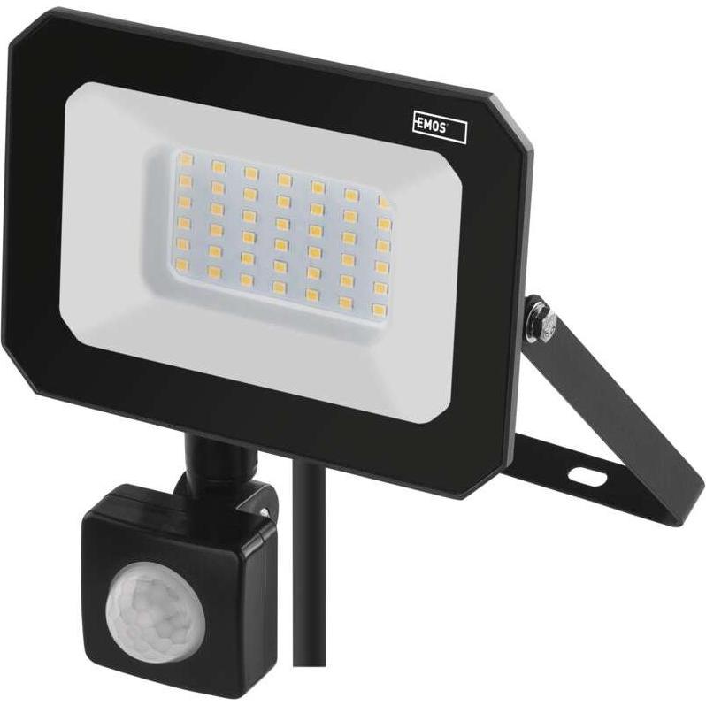 Emos, Wandleuchte + Deckenleuchte, LED reflektor SIMPO mit Bewegungssensor, 30 W, neutralweiss (3000 lm)